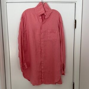 CP Shades Marella linen shirt in Guava color